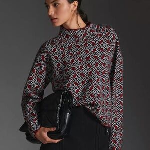 ANTHROPOLOGIE The Carys Mock-Neck Sweater by Maeve